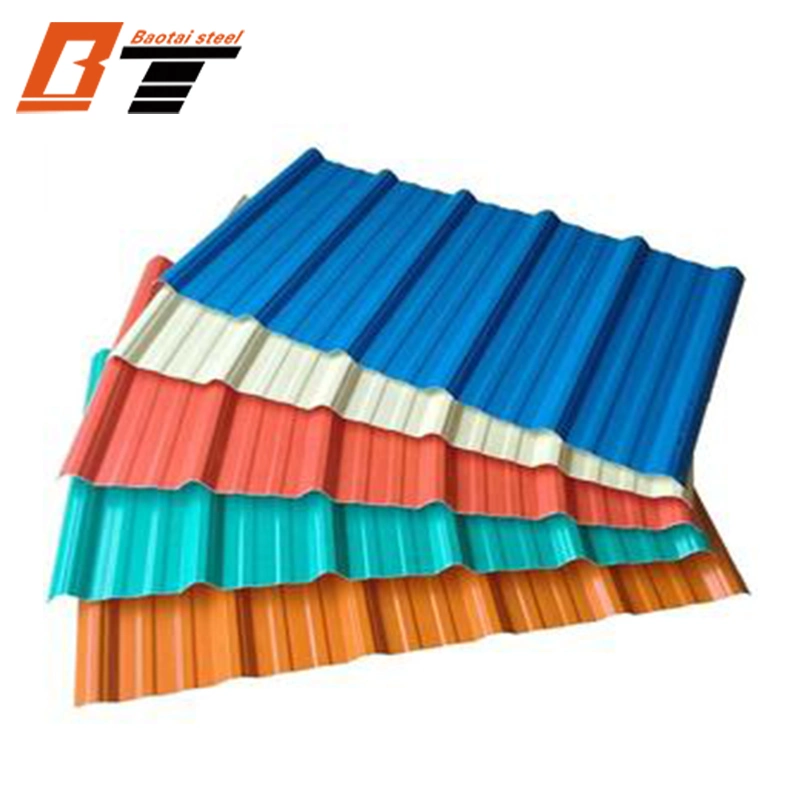 Aluminium Zinc Coated Galvanized Roofing Sheet Color Coated Corrugated Steel Sheet Metal Roofing Sheet