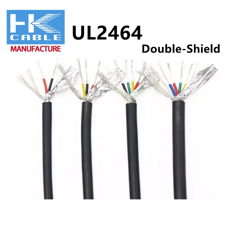 UL2464 CCA ATCC conductores de cobre estañado de núcleo múltiple 20 AWG par trenzado flexible de alta de 3 núcleos de 4 núcleos de 6 núcleos protegidos Liyy Liycy potencia de señal de cable de control industrial