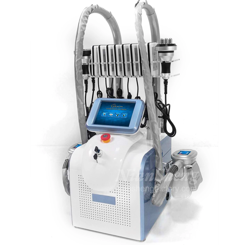 Neueste 360 RF 40K 6in1 Fettentfernung Einfrieren Körper Abnehmen Kryotherapie Vakuum-Roller Lipolaser Cryolipolyse Maschine Weihtht Verlust Lipo Laser Kosmetikausstattung