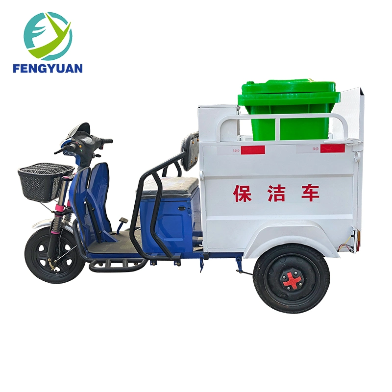 Electric Vehicle Garbage Collect Transfer Tri-Cycle Sanitation Garbage Truck