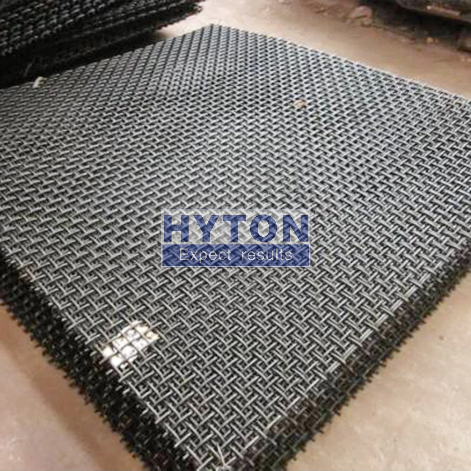 High Frequency Vibrating Sand Stone Mine Screen Mesh 304 Stainless Steel Metal Woven Crimped Wire Mesh