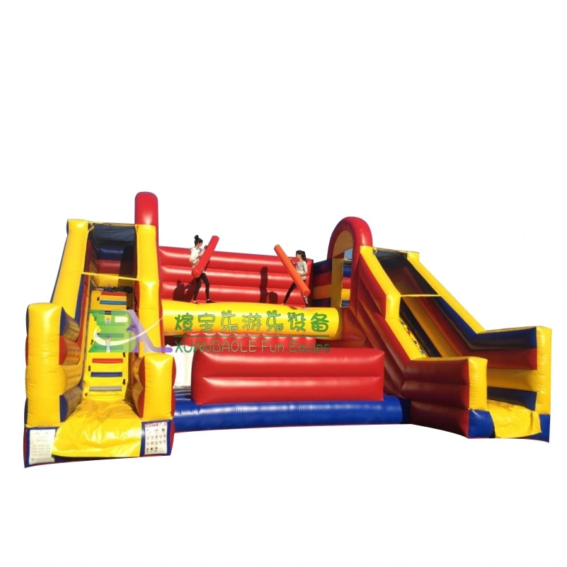 Inflatable Gladiator Jousting Arena Giants Inflatable Battle Zone Bouncy Slide Jousting Balance Challenge Game