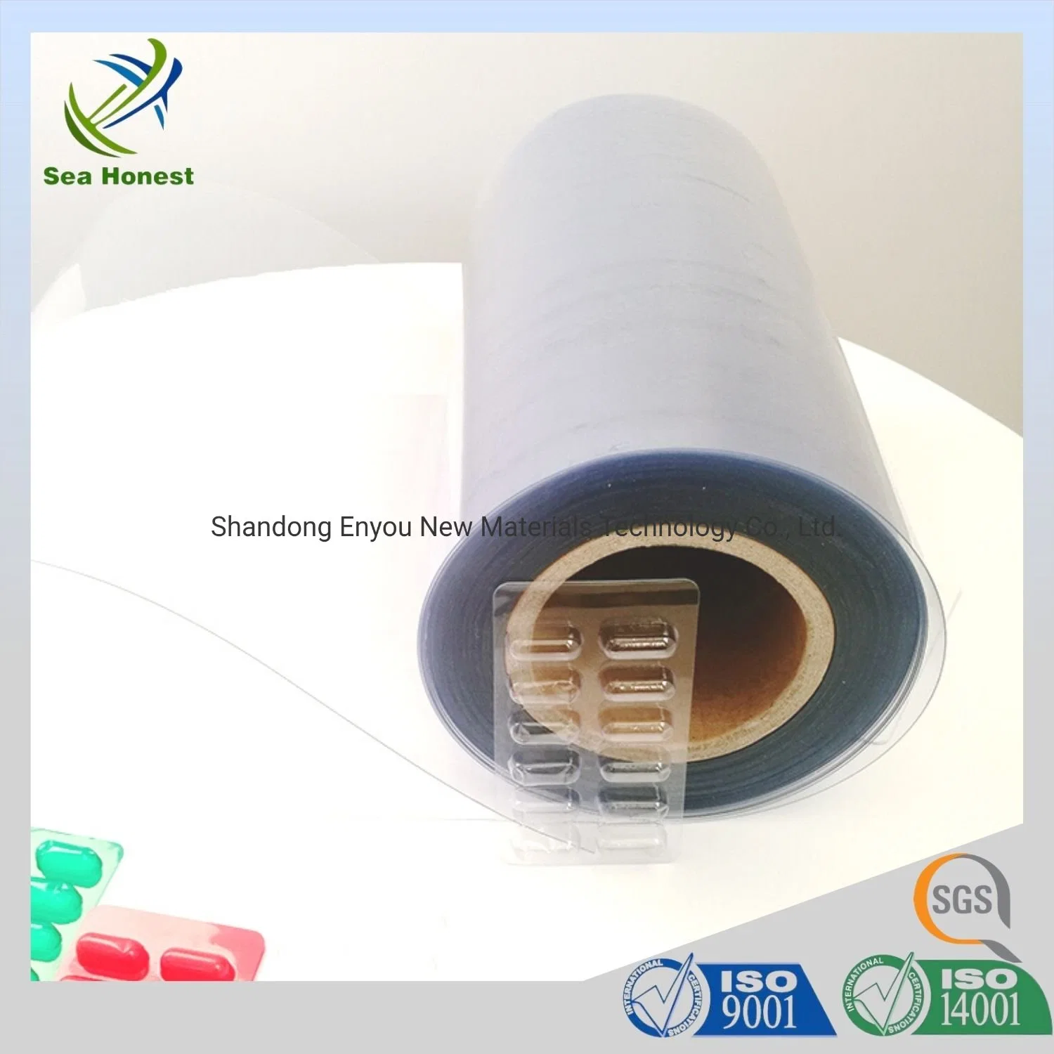 0.25mm Pharmaceutical Grade Clear PVC Transparent PVC Rigid Film for Blister Packaging