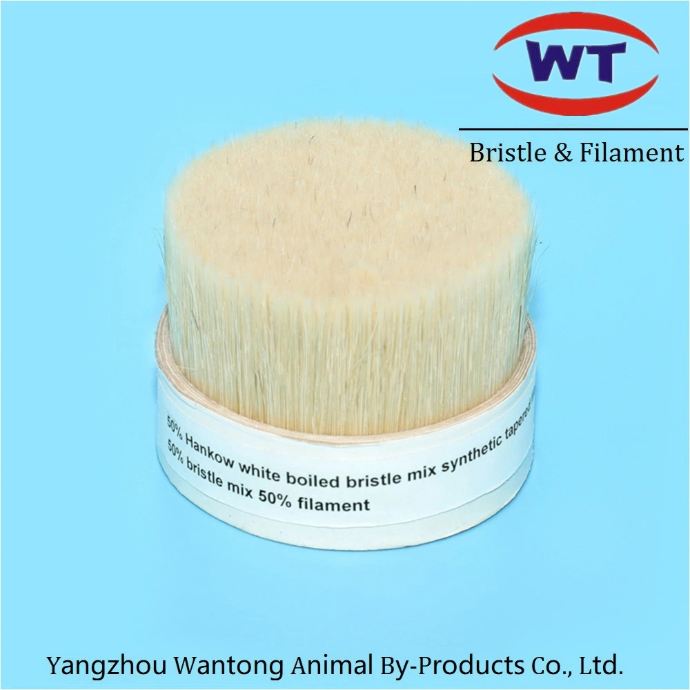 Natural White Bristle Mixed Synthetic Filment for Painting Brush