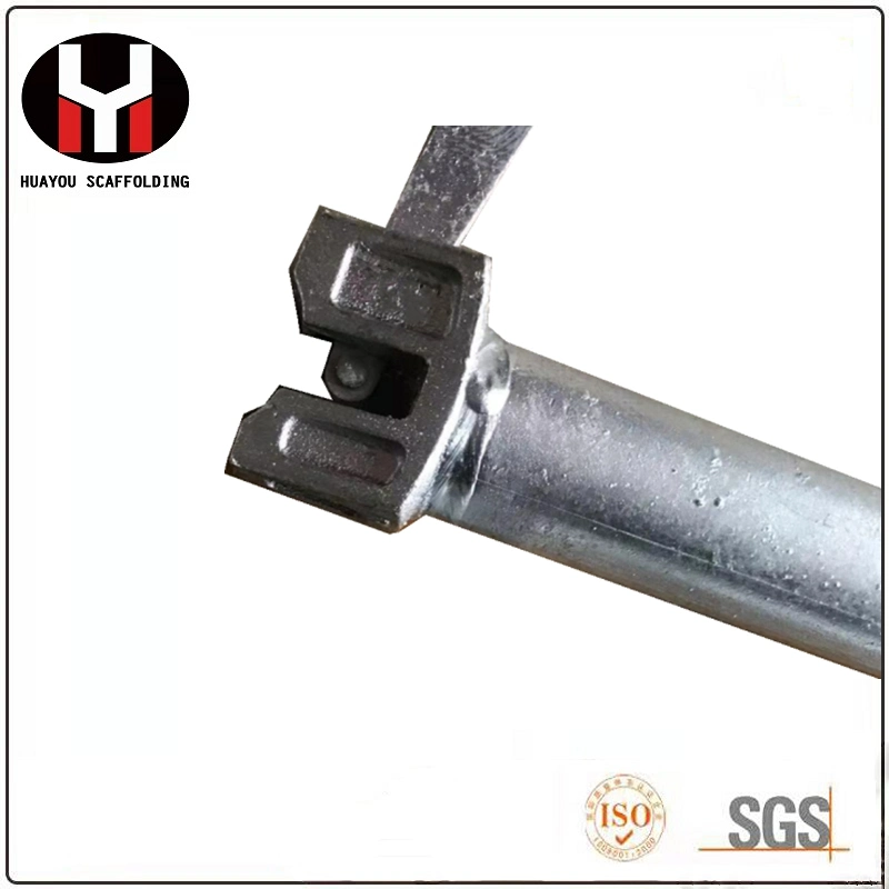 Q235 Construcción pintada de acero Scaffolding Ringlock ANSI Standard Ringlock Scaffolding Sistema