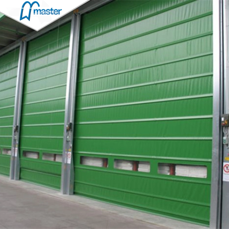 Rapid High Speed Roll up Sliding Stacking PVC Industrial Stacked Fast Door Manufacturer