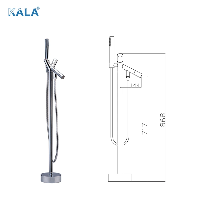 Hot Sale Free Standing Vertical Bathtub Faucet Shower