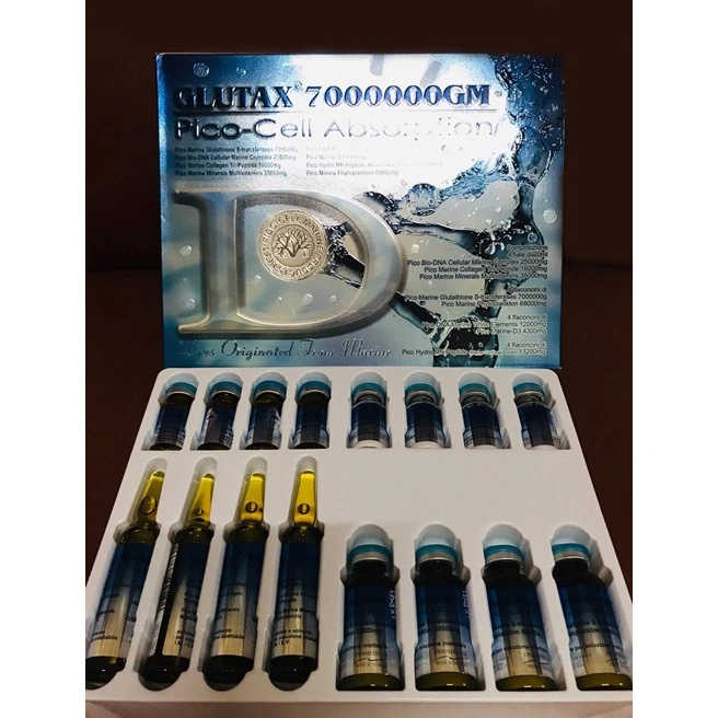 2023 Factory Wholesale/Supplier Ready Products Glutax 180000GS 20000GS Ultra Protection IV Glutathione Injection for Skin Lightening Weighting Products Medical Supply