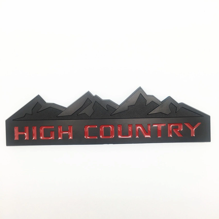 High Country Fit para Silverado Camaro emblema Fender Badge adhesivo Pegatina Logo Accesorios de coche piezas de coche decoración Sierra plástico ABS