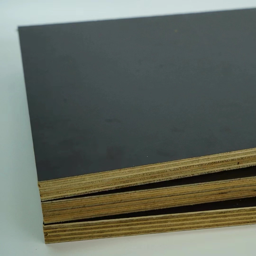 1220X2440mm 18mm Black Film Faced Plywood Marine Construction Formwork Phenolic Board