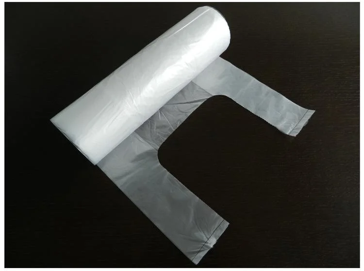 Single Layer Double Layer Coreless Garbage PE Plastic Bag on Roll Making Machine T Shirt Supermarket Bag Flat Bag PE Roll Bag Making Machine