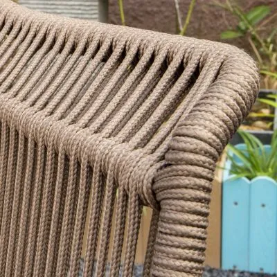 ZNZ Woven Polyester geflochtene Seil Schaum für Outdoor-Terrasse Möbel