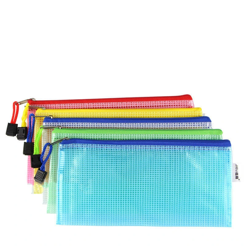 Benutzerdefinierte PVC Kunststoff Schreibwaren Tasche mit Reißverschluss