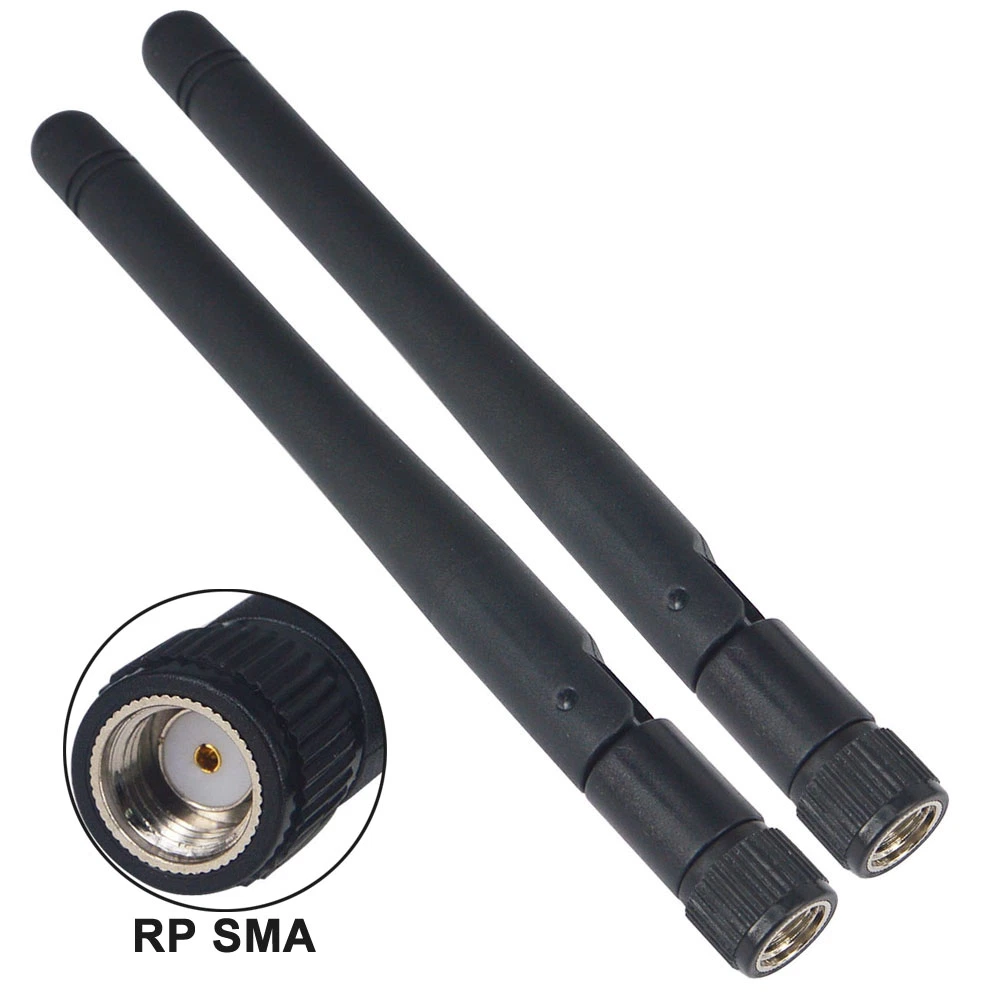 High Gain 2.4G WiFi Antenna Rubber Duck Antenna with SMA Male Connector RF Adapter Omni-Directional WiFi Router