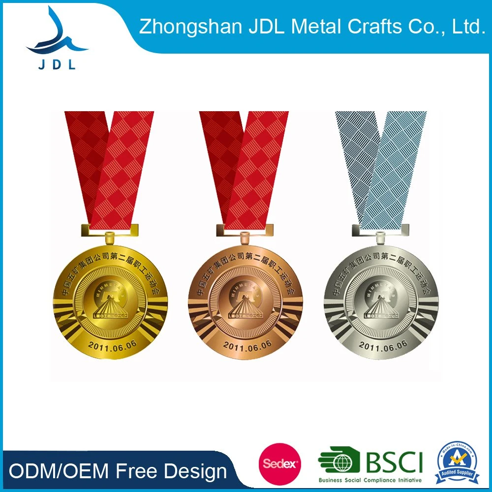 Cheap Customized Logo Engraved Metal Sport Meetings Medallion Blanks for Medal Sale Top Selling Award Zinc Alloy 3D Gold Souvenir (292)