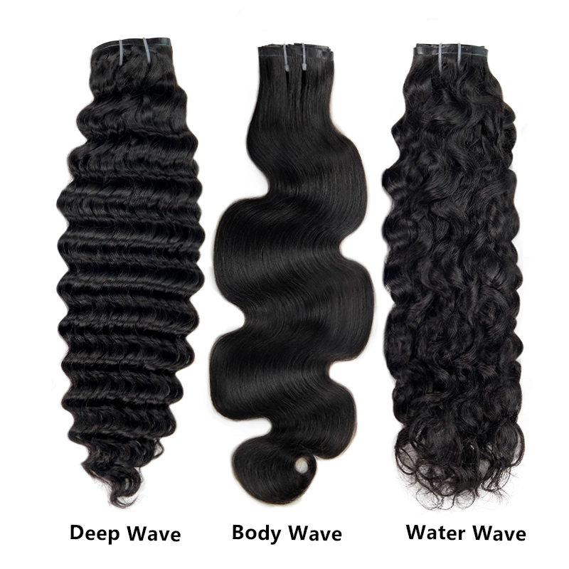 Fblhair Best Curly Seamless PU Clip Ins Human Hair Pieces