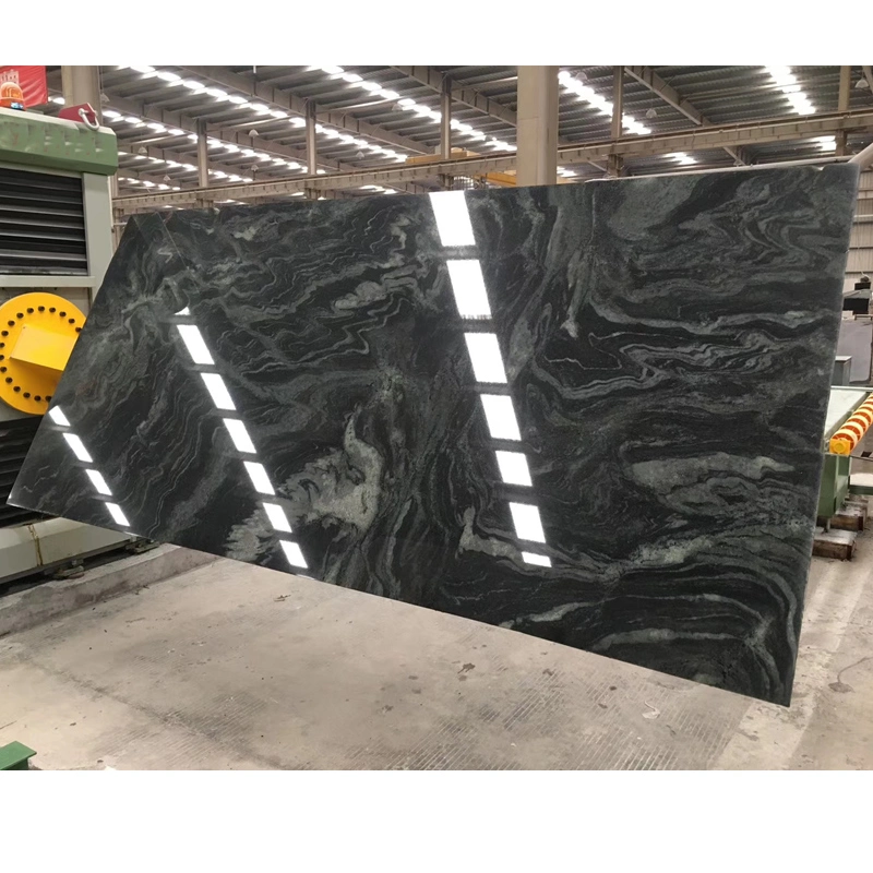 Natural Polished Milky Way Green Granite Slab for Coutertop, Wall, Floor Decoration Step Vanity Top