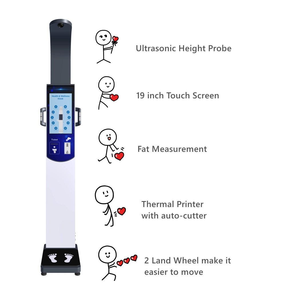 La balanza corporal de altura inteligente se originó en la fábrica con grasa Análisis de masas