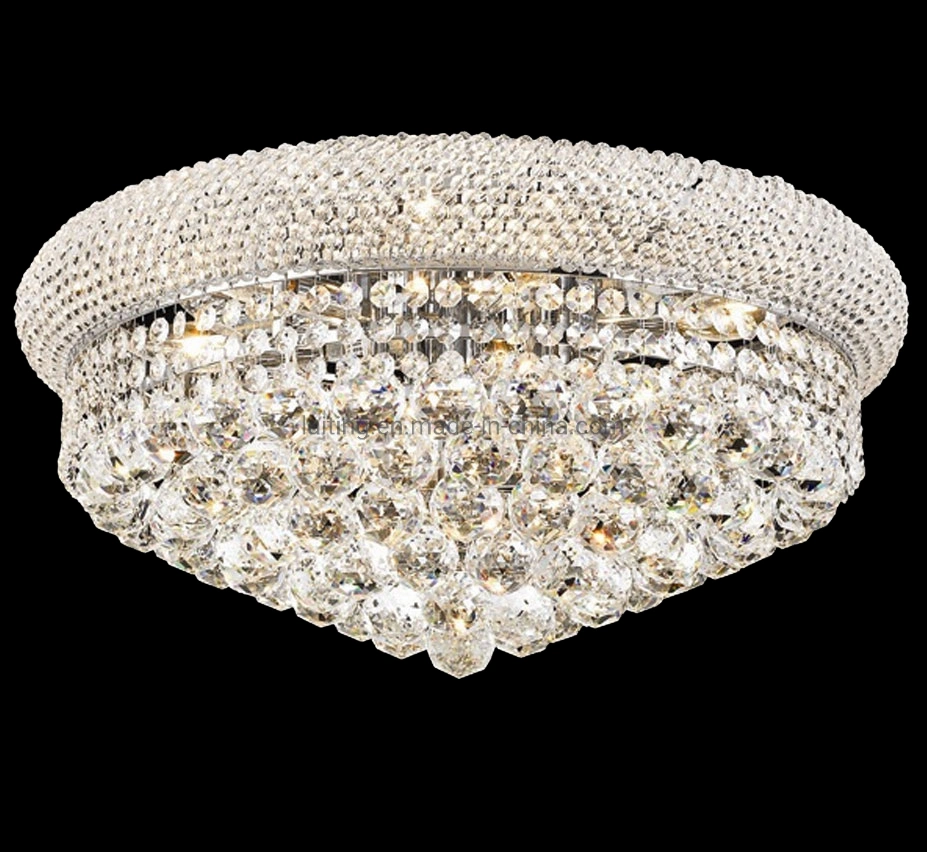 Decoração Sala levou lustre de cristal casamento pendente de luxo Royal luz de tecto