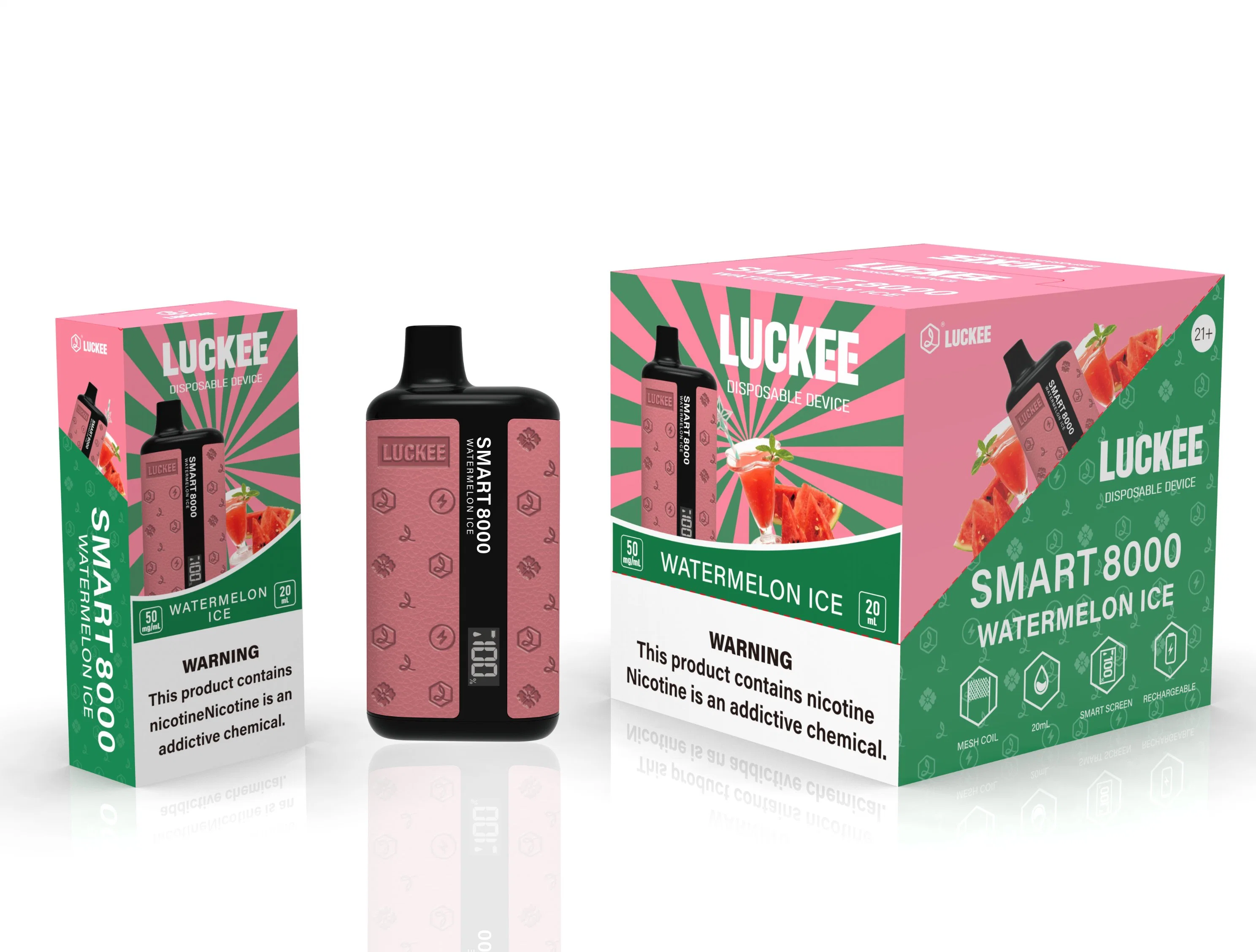 China Fabricación de cigarrillos electrónicos desechables VAPE Puff Luckee Smart 8000 Puffs E Cigarete