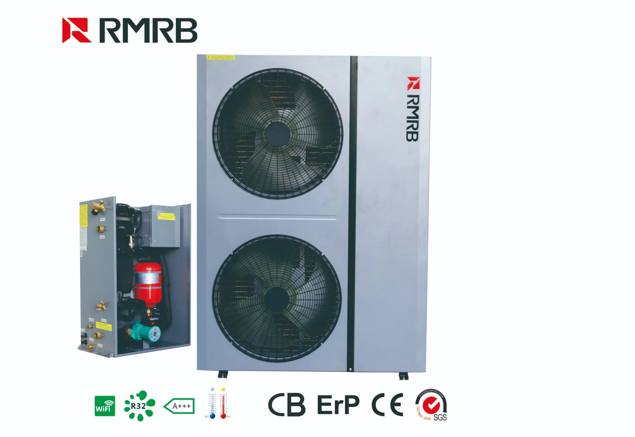 R410A/R32 Air Source Heat Pump Save Energy 5p Energy Efficiency Air to Water Heater