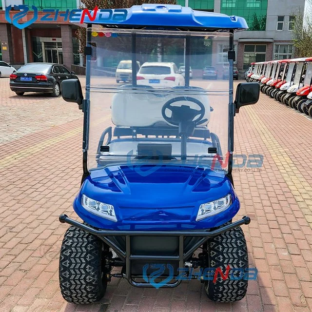 Usine 4 places de roue d'alimentation 4 des voiturettes de golf Golf kart électrique Chariot de golf club avec le godet pour la vente du véhicule