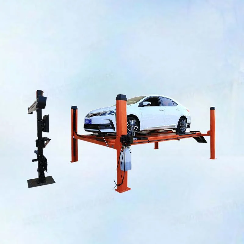 3.5 Ton Brand 4 Post Car Lift for Service Station Manual Release Machine to Align Car 2 Post Car Lift