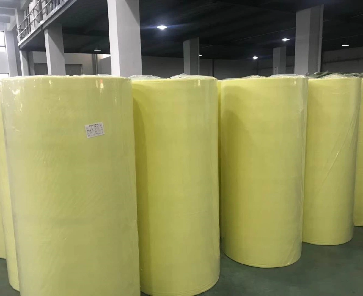 Protective Gown Fabric White, Blue, Yellow 35GSM -65GSM PP PE Laminated Nonwoven Fabric for Isolation Gown