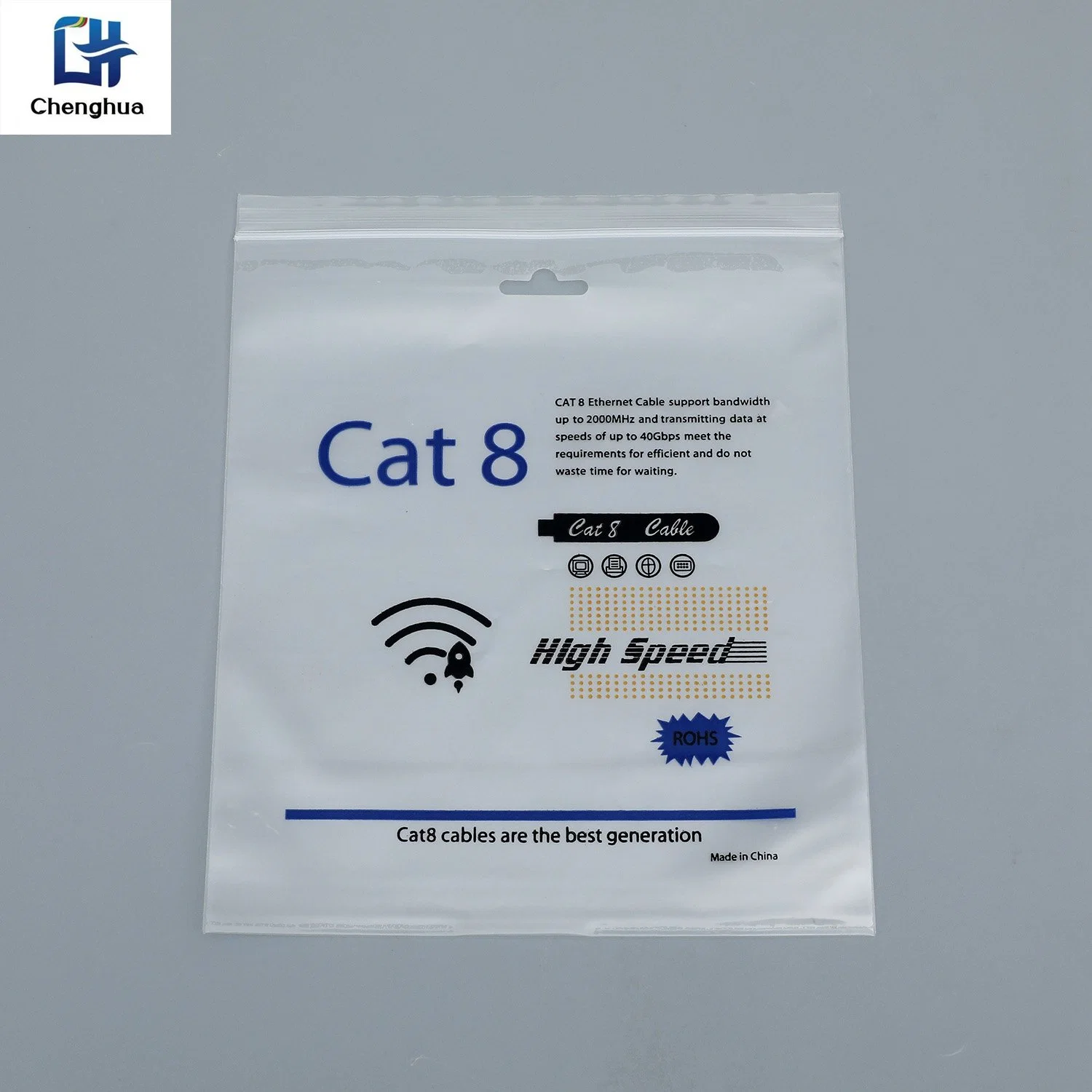 White Transparent Plastic Bag for Protecting Your Digital Products