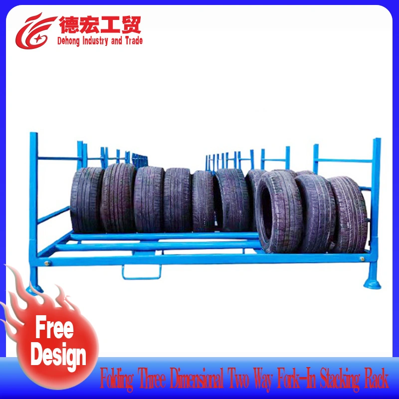 Tires / Rubber Industry 2 Way Entry Steel Pallet Industrial Heavy Duty Warehouse Use Stackable Cheap Metal Pallet