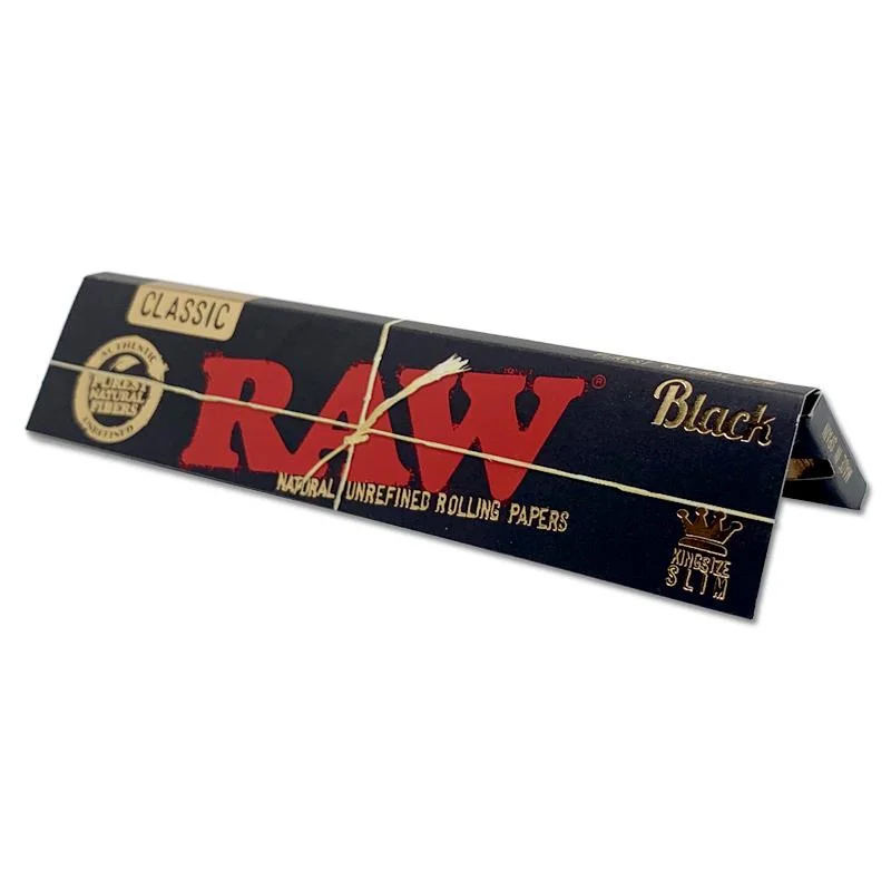 Haut de la marque de taille King personnalisé en vrac Logo imprimé en noir conseils Rolling Papers