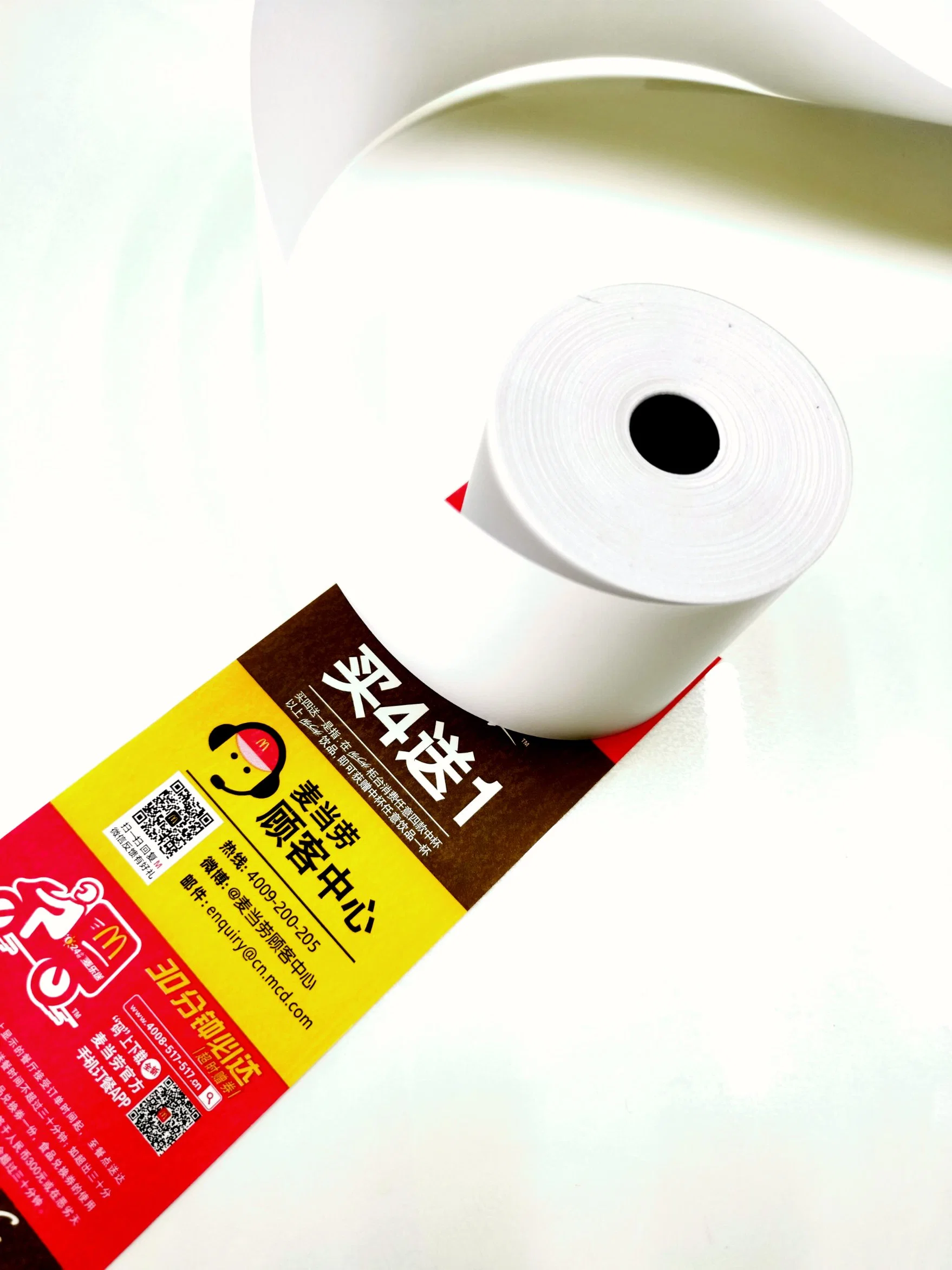 BPA Free Blue Imaging Black Imaging Wood Pulp 45GSM/48GSM/55GSM/58GSM/60GSM/65GSM/70GSM/80 GSM China Manufacturer Thermal Paper Roll