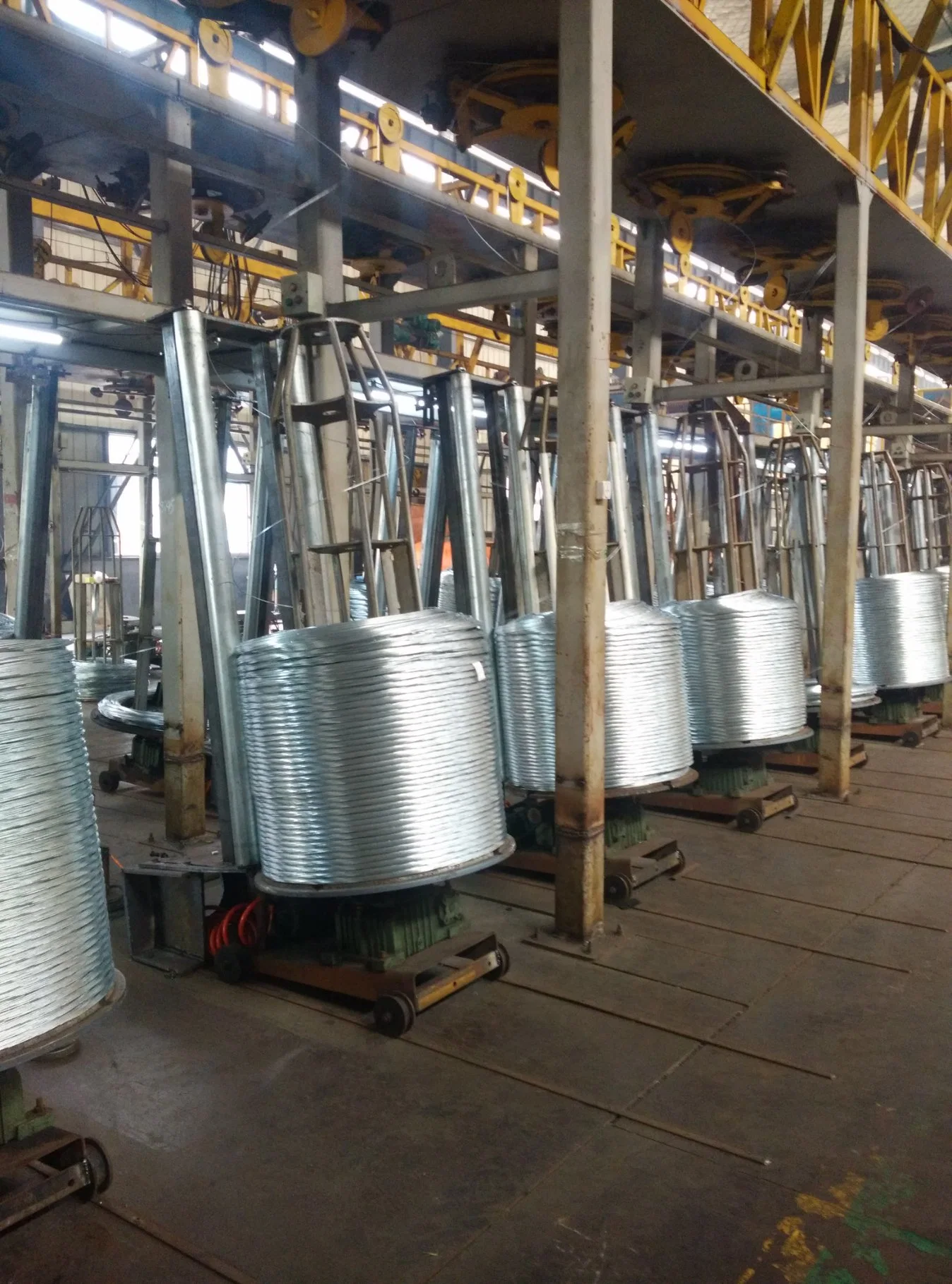 1.44-4.77mm High Carbon Hot Dipped Galvanized Steel Wire for Electrical Usage /ACSR/ Power Cable