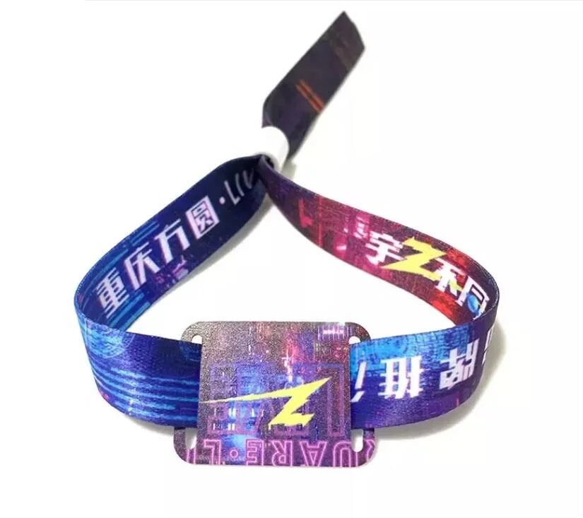 Piv Smart Woven RFID Wristband for Music Party