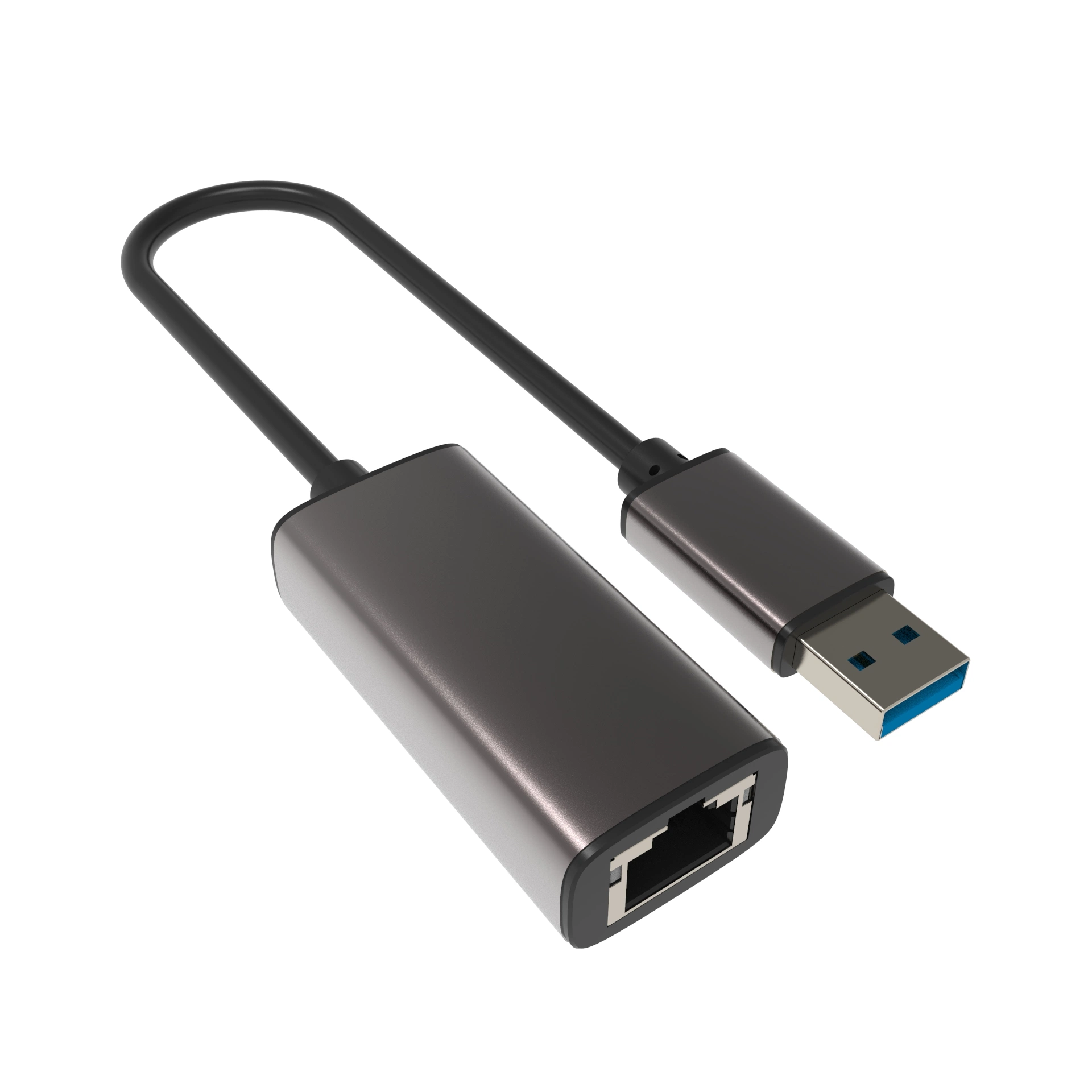 شبكة إيثرنت محلية من الألومنيوم شبكة جيجابت إيثرنت USB A B C من النوع USB 3.0 إلى إيثرنت RJ45 بسرعة 2.5 جم 2500 ميجا بت في الثانية بطاقة الشبكة السلكية