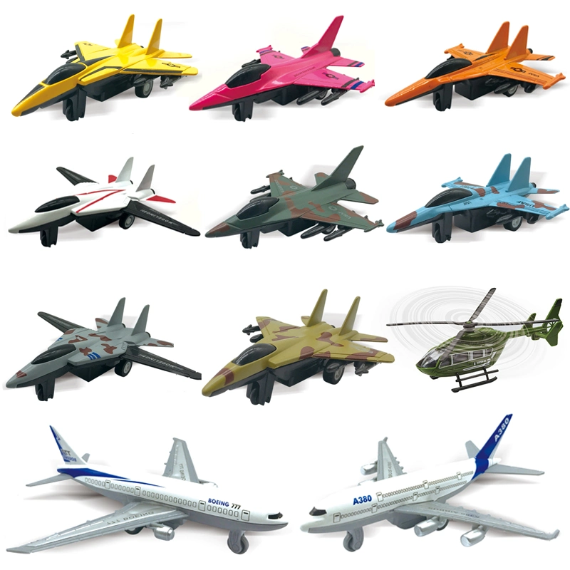 Wholesale 1: 64 Hot Educational Diecast Model Pull Back Car Alloy Die Cast Car Metal Vehicle Toys for Children Boys Kids Metal Toy Die Cast Airplane Model