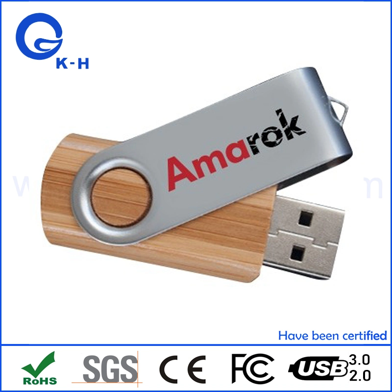 Laser Logo Eco-Friendly Bamboo USB Flash Memory Drive Reliability