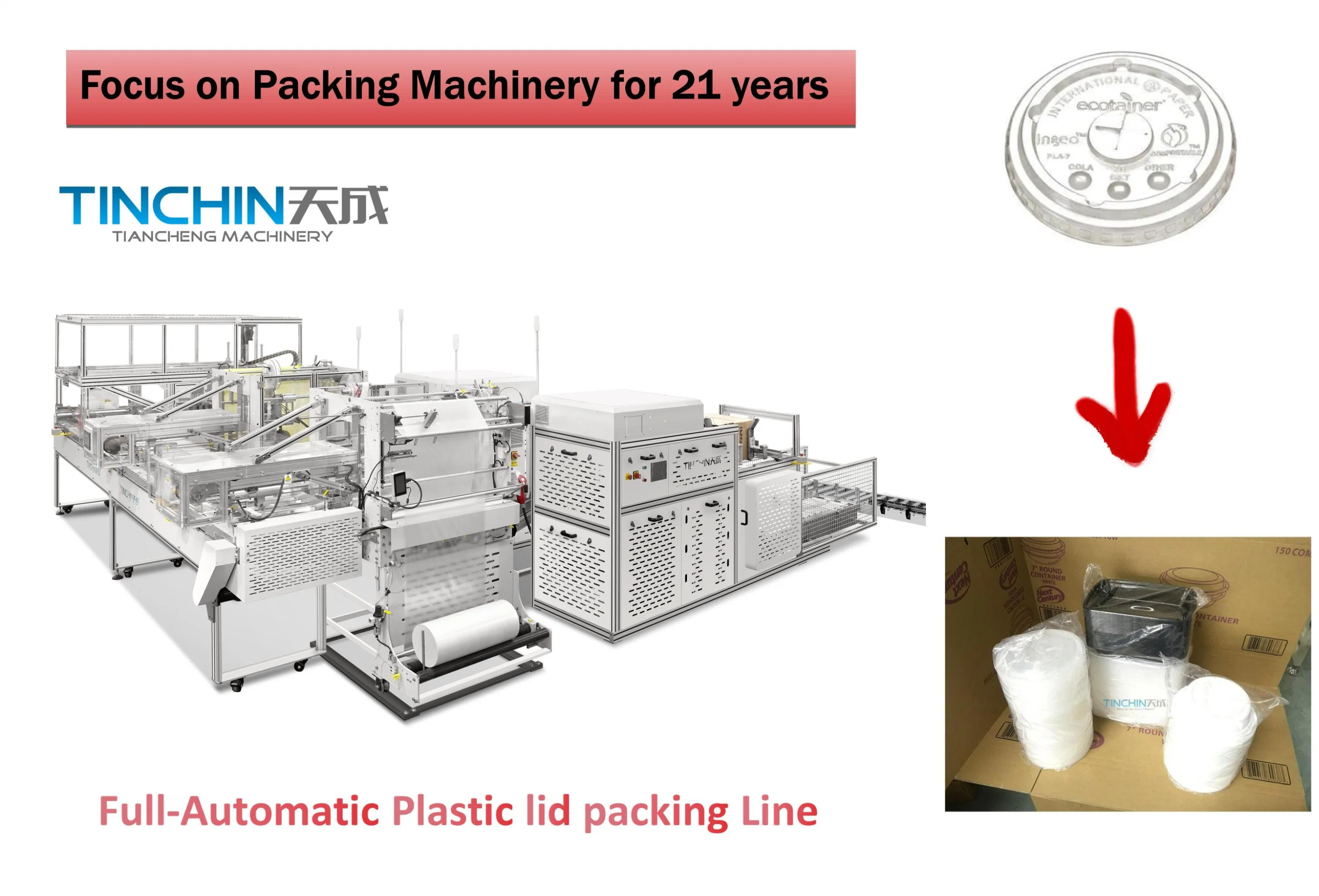 Plastic Paper Lid Packing Machine