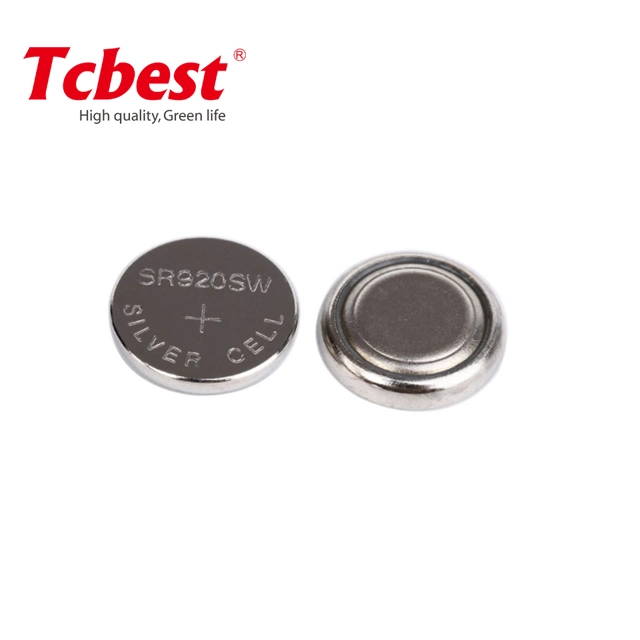 Manufacturer Direct 1.55V Silver Oxide Sr920 371 Zinc Air Button Cell Primary Battery Coin Cell 1.55V Battery for Hearing Aid with CE