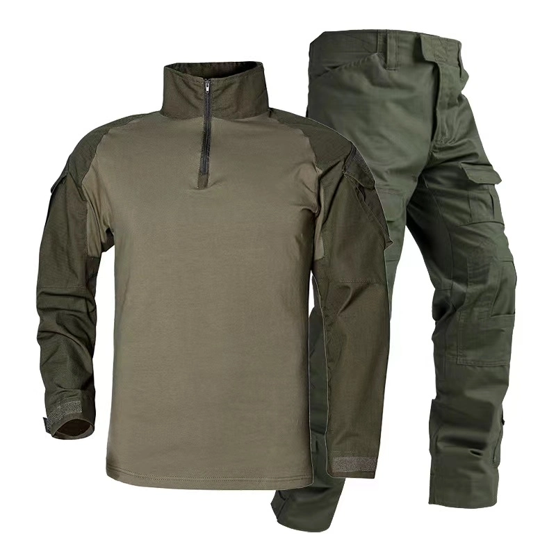 Wholesale/Supplier Combat Tactical Uniform Black Hunting Camouflage Pants Suit Green Forces Suit