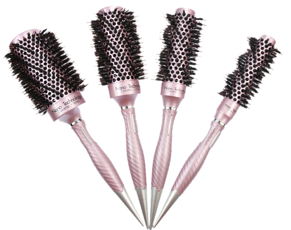 Professional Salon Luxury Extension Hair Brush Nylon Styling Round Hair Brush