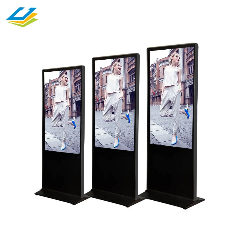 Floor Standing Indoor 43 Inch LCD Advertising Display Touch Interactive Screens Ad Kiosk Stand Alone Digital Advertising Machine