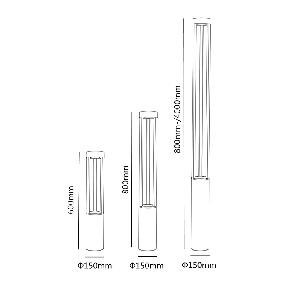 Éclairage de 12 watts pour pelouse de jardin à LED