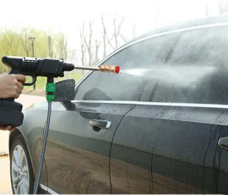 Qualidade superior portátil sem fio de alta pressão pistolas de água de um carro eléctrico Pistola de lavagem com bateria recarregável de lavagem de automóveis