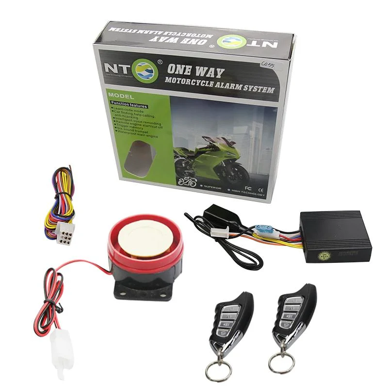 Waterproof Engine Start Anti-Hijacking One Way Motorcycle Alarm System