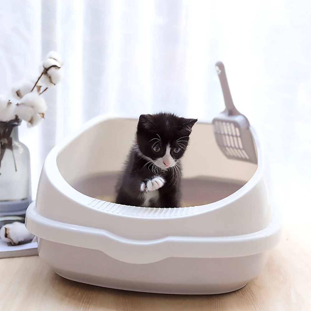 Semi-Closed Cat Toilet Litter Box