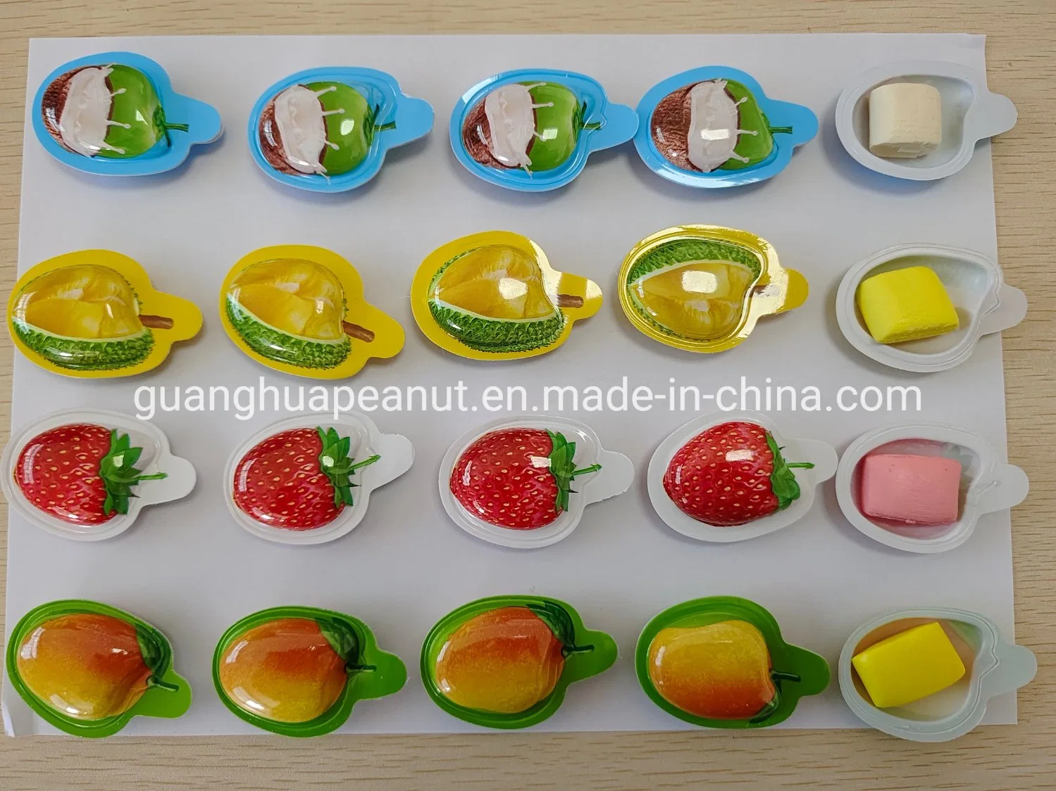 Hecho en China sabor de coco tridimensional Candy leche de juguete