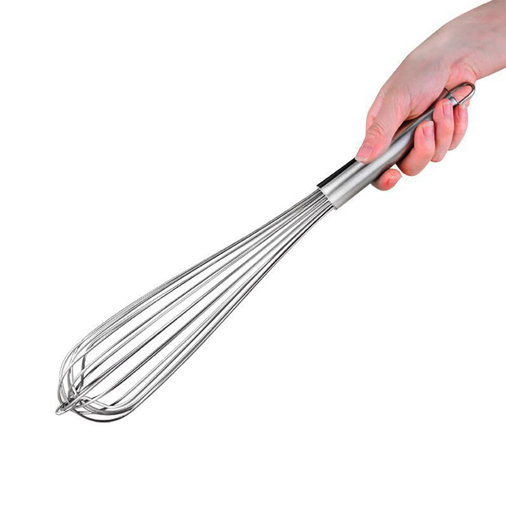 Kitchenware 8 Inches Mini Stainless Steel Egg Whisk Handheld Manual Egg Beater