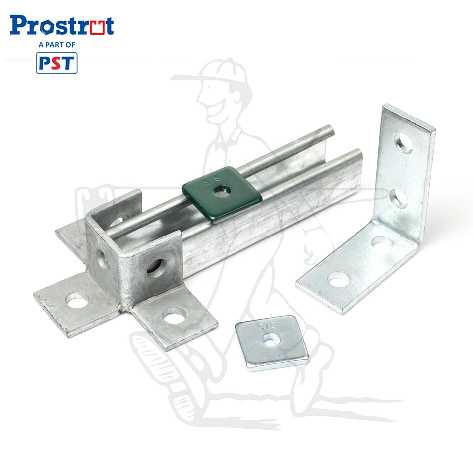 SS304/SS316 7 Hole Diagonal/Square Post Base for 1-5/8" Series Strut Channel