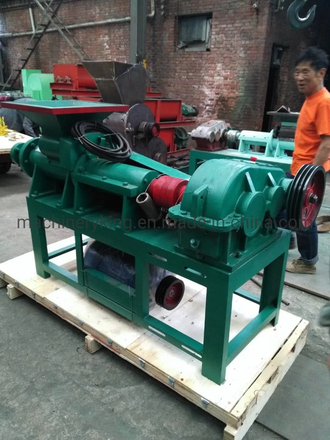 Rod Carbon Powder Pressing Coal Briquette Extruder Machine Line